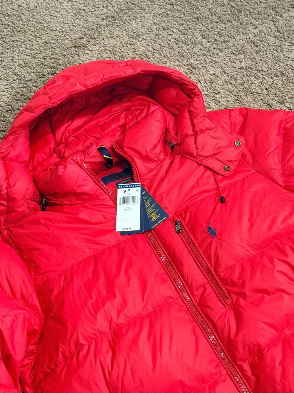 Polo Ralph Lauren Men’s The Gorham Down Jacket LT New With Tags Retail $398